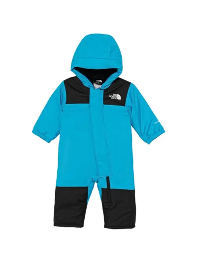 The North Face Babies' Hooded Colourblock Jumpsuit In Blue