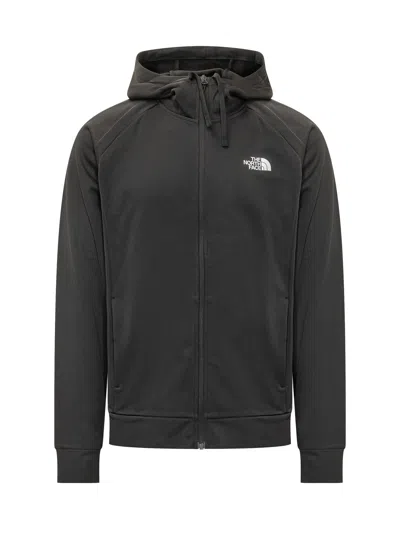 The North Face Hooded Full Zip Sweatshirt In Gray