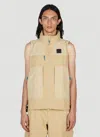 The North Face Hooded Gilet Jacket In Beige