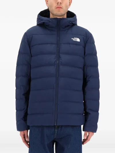 The North Face Hooded Padded Jacket In Blue
