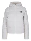 The North Face Lightweight Cropped Down Hooded Jacket In White