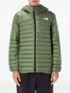 The North Face Hooded Quilted Padded Jacket In Green