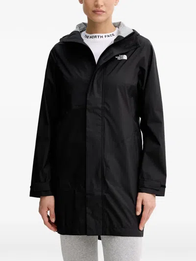 The North Face Hooded Ripstop Packable Parka Coat In Black