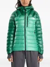 The North Face Hooded Summit Breithorn Down Jacket In Green