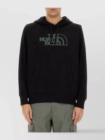 The North Face Hooded Sweatshirt Kangaroo Pocket In Black