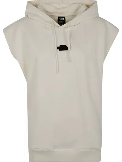 The North Face Woman Short Sleeves Relaxed Hoodie In White