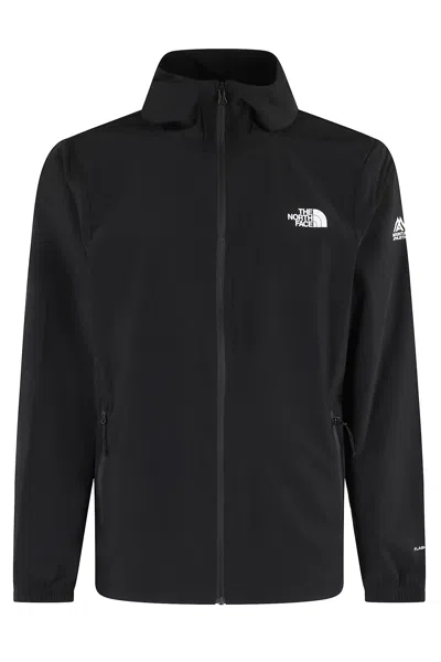 The North Face Hooded Wind Jacket In Black