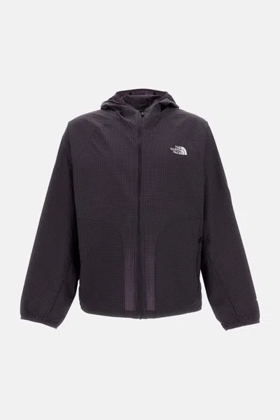 The North Face Hooded Windbreaker In Purple