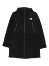 The North Face Hooded Zip Coat In Black