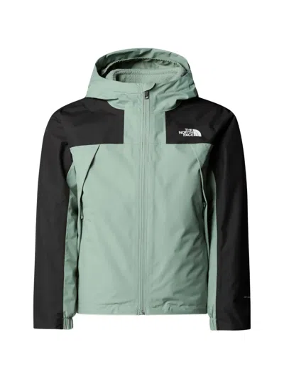 The North Face Kids' Hooded Zip-fastening Jacket Set (set Of Two) In Green