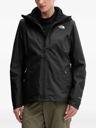 The North Face Hooded Zip Jacket In Black