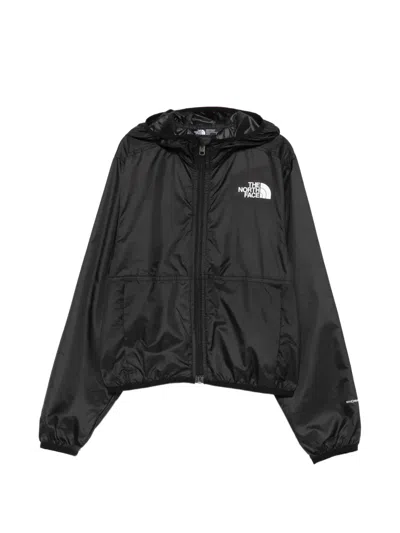 The North Face Kids' Hooded Zip Jacket In Black
