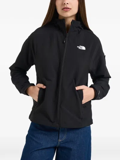 The North Face Hooded Zip Jacket In Black