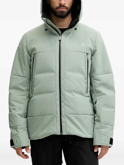 The North Face Hooded Zip Skiwear In Green