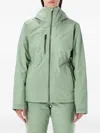 The North Face Hooded Zip Skiwear Jacket In Green