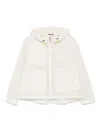 The North Face Hooded Zip-up Windbreaker Jacket In White