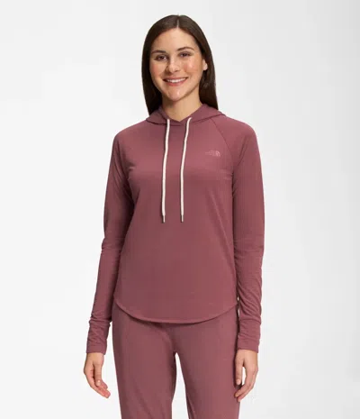 The North Face Hoodie Women's Wild Ginger Westbrae Knit Raglan Sleeve Sgn1636 In Purple