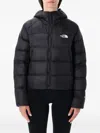 The North Face Down Hoodie With Quilted Design And Hood In Black