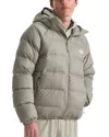 The North Face Hydrenalite Down Hooded Jacket In Clay Grey