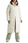 The North Face Hydrenalite™ Water Repellent 600 Fill Power Down Hooded Parka In White
