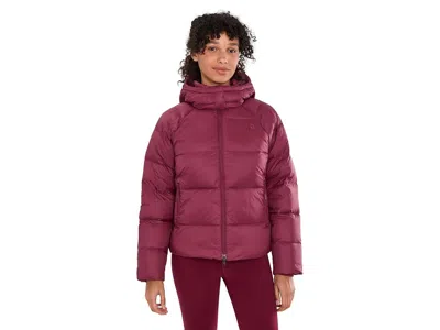 The North Face Hydrenalitetm City Down Hooded Jacket Women's Coat Burgundy Crush: Sm, Down/nylon