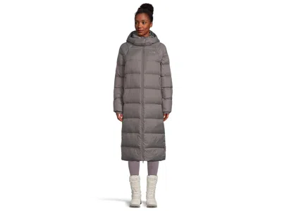 The North Face Hydrenalitetm City Long Down Hooded Parka In Gray