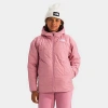 The North Face Big Girls Shasta Reversible Full-zip Hooded Short Parka In Mauve
