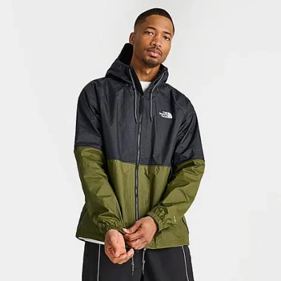 The North Face Black & Khaki Antora Jacket In Forest Olive