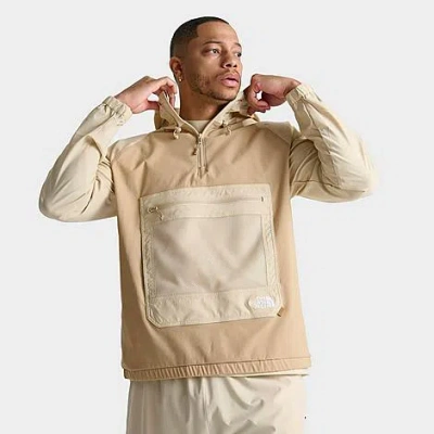 The North Face Inc Men's Class V Pathfinder Pullover Jacket In Gravel/tnf White