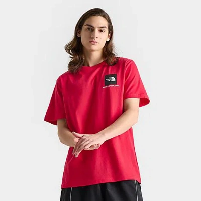The North Face Inc Men's Nse Box Logo T-shirt In Tnf Red