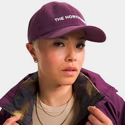 The North Face Inc Roomy Norm Strapback Hat In Purple