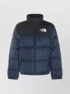 The North Face Padded High-collar Down Jacket With Detachable Hood In Blue