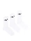 The North Face Intarsia-logo Socks (pack Of Three) In White