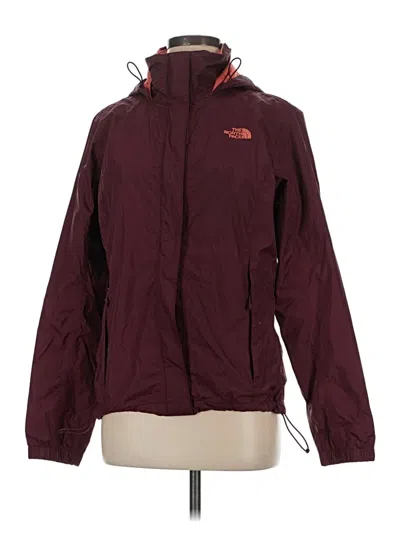 Pre-owned The North Face Jacket In Burgundy