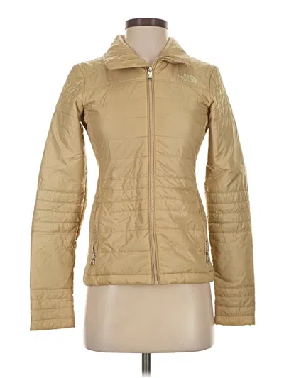 Pre-owned The North Face Jacket In Gold