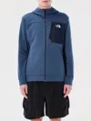 The North Face Full Zip Fleece With Hood And Pockets In ブルー