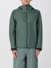 The North Face Green Jacket With Logo Printed On The Front In Tech Fabric Man In Blau