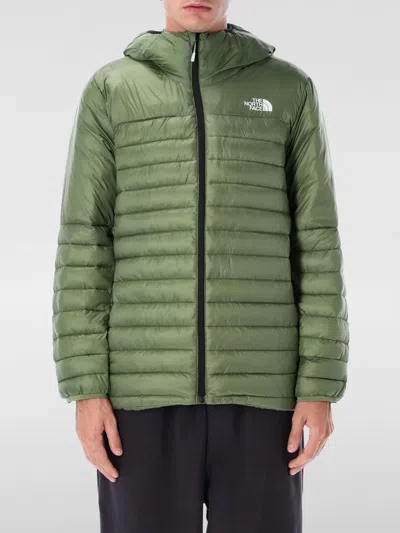 The North Face Hooded Quilted Padded Jacket In Green