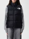 The North Face Womens Tnf Black 1996 Retro Nuptse Hooded Shell-down Vest Xs In Multi