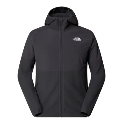 The North Face Jackets And Jackets Man  Nf0a89jju8m1 M Glacier Hw Fz Hd Asphg/tnfbk In Black