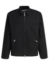 The North Face Black Cotton Jacket With Classic Collar In Black
