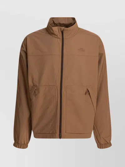 The North Face Jackets Featuring Elastic Cuffs And High Collar In Brown