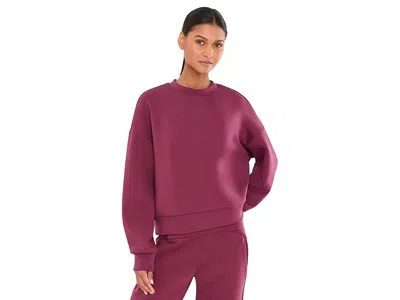 The North Face Jaida Crew Sweater Women's Sweater Burgundy Crush: Lg, Elastane/lyocell/polyester