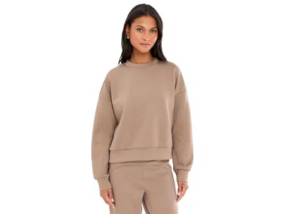 The North Face Jaida Crew Sweater Women's Sweater Garnet: Lg, Elastane/lyocell/polyester In Brown