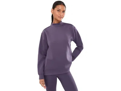The North Face Jaida Long Crew Women's Sweatshirt Endless Dusk: Lg, Elastane/lyocell/polyester In Purple