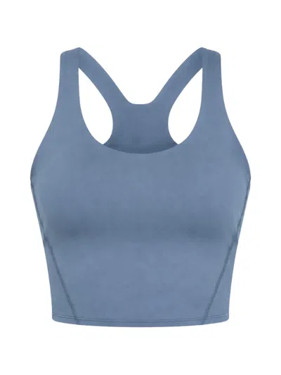 The North Face Jaida Racerback Sports Bra In Blue