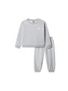 The North Face Kids Simple Dome Fleece Tracksuit In Gray