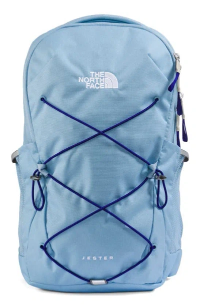 The North Face Women's Jester Backpack In Steel Blue Dark Heather,lapis Blue,tnf B