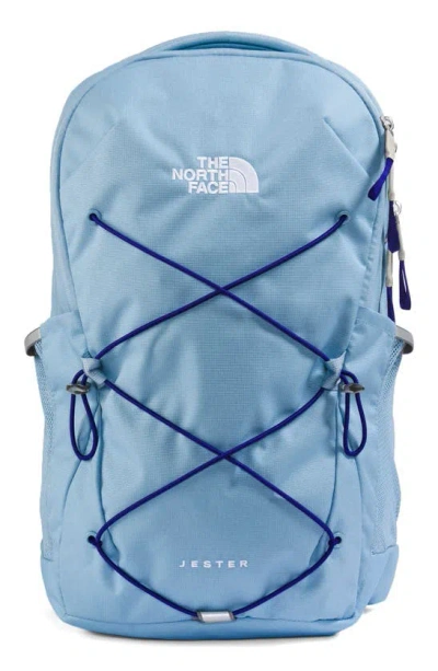 The North Face Women's Jester Backpack In Blue Dark Heather/ Lapis Blue