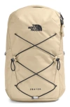 The North Face Beige Jester Backpack In 4d5 Gravel/tnf Black